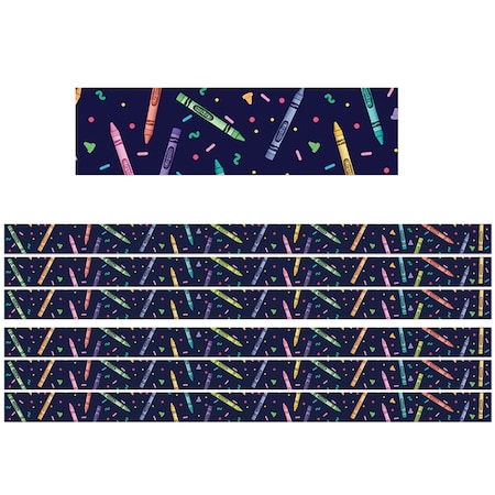 Eureka Crayola Colors of Kindness Deco Trim, 72PK 845680